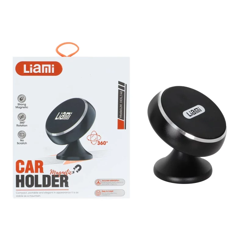 هولدر مگنتی گوشی موبایل Liami مدل LM-HOL140 - مشکی - تصویر 2