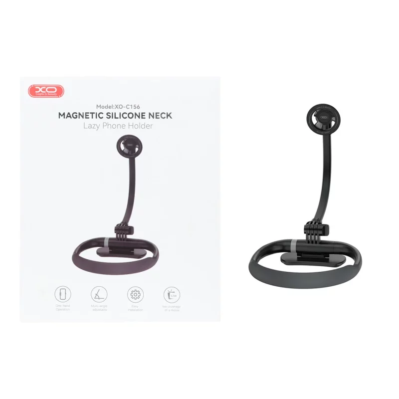 هولدر گردنی گوشی موبایل مگنتی XO مدل XO-C156 - مشکی - تصویر 2
