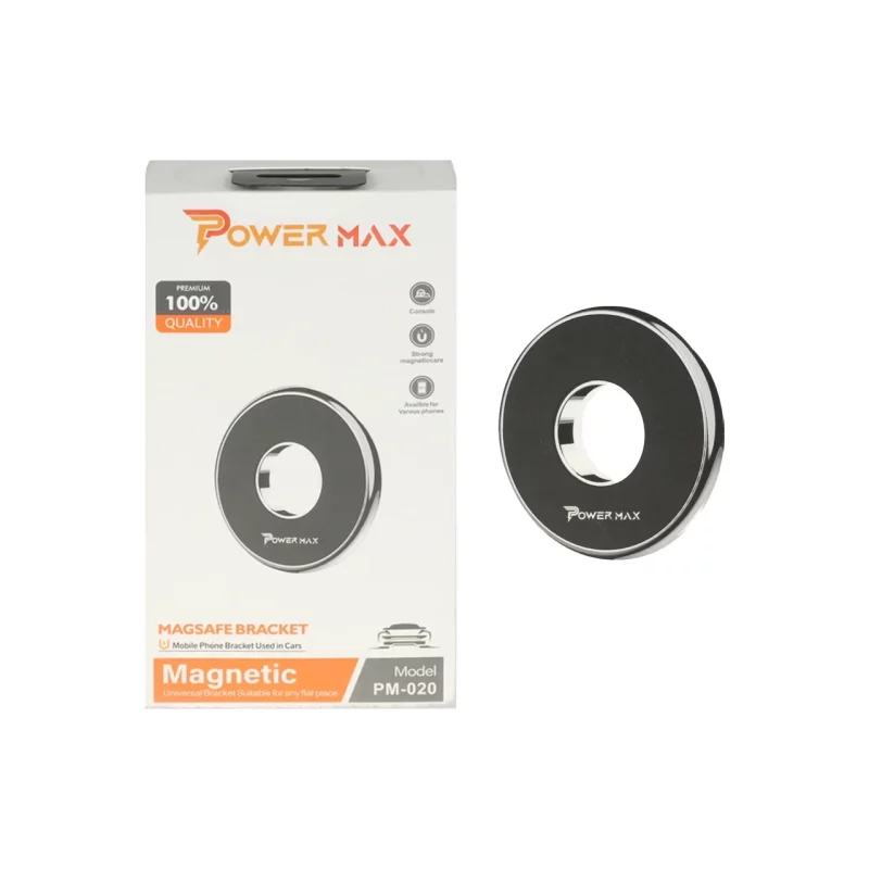 هولدر مگنتی گوشی موبایل Power Max مدل PM-020 - مشکی - تصویر 2