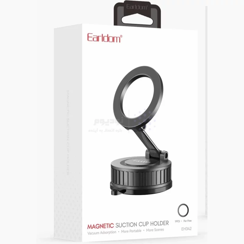 هولدر گوشی موبایل وکیومی مگنتی Earldom مدل EH342 - مشکی - تصویر 7