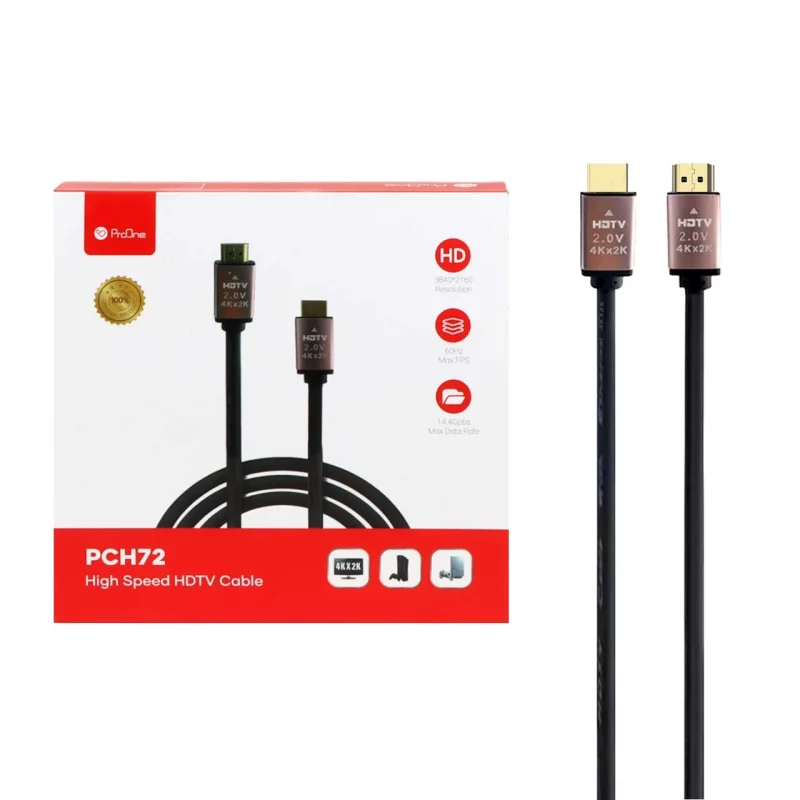 کابل 3 متری ProOne HDMI مدل PCH72 - مشکی - تصویر 2