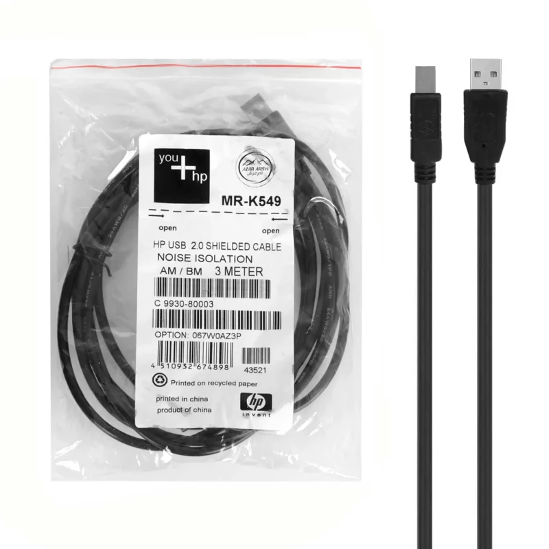 کابل پرینتر 3 متری HP مدل RYL - MR-K549 - تصویر 2