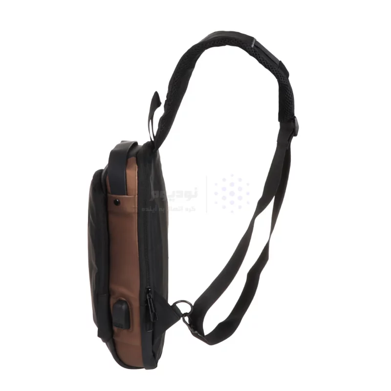 کوله پشتی تک بند DST مدل 007 - مشکی قهوه ای - DST - تصویر 4