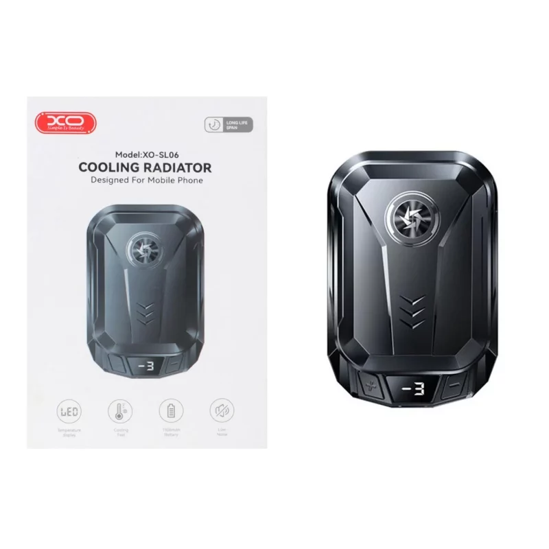 فن خنک کننده گوشی موبایل XO مدل XO-SL06 - مشکی (نورپردازی RGB) - تصویر 2
