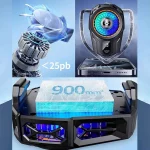 فن خنک کننده گوشی موبایل XO مدل XO-SL08 - مشکی (نورپردازی RGB) - تصویر 4
