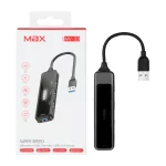 هاب 4 پورت Max مدل MV-33 - خاکستری - MMX