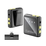 میکروفون بی سیم یقه ای Earldom Lightning مدل ET-MC9L - مشکی - تصویر 3
