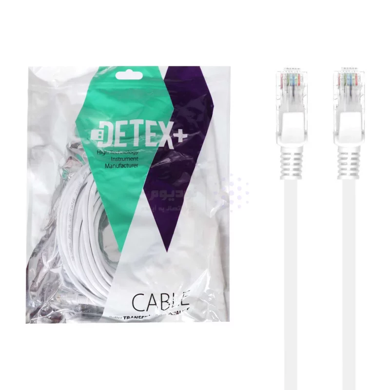 کابل شبکه 2 متری DETEX+ Cat5 - تصویر 3