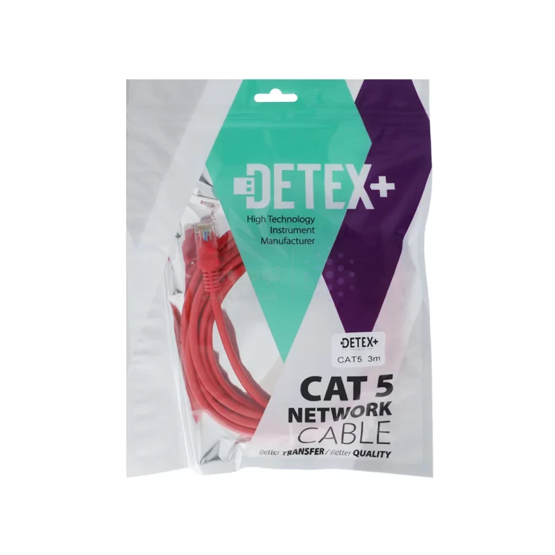 کابل شبکه 3 متری DETEX+ Cat5 - تصویر 4