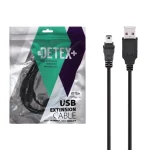 کابل 1.5 متری 5 پین +DETEX - مشکی