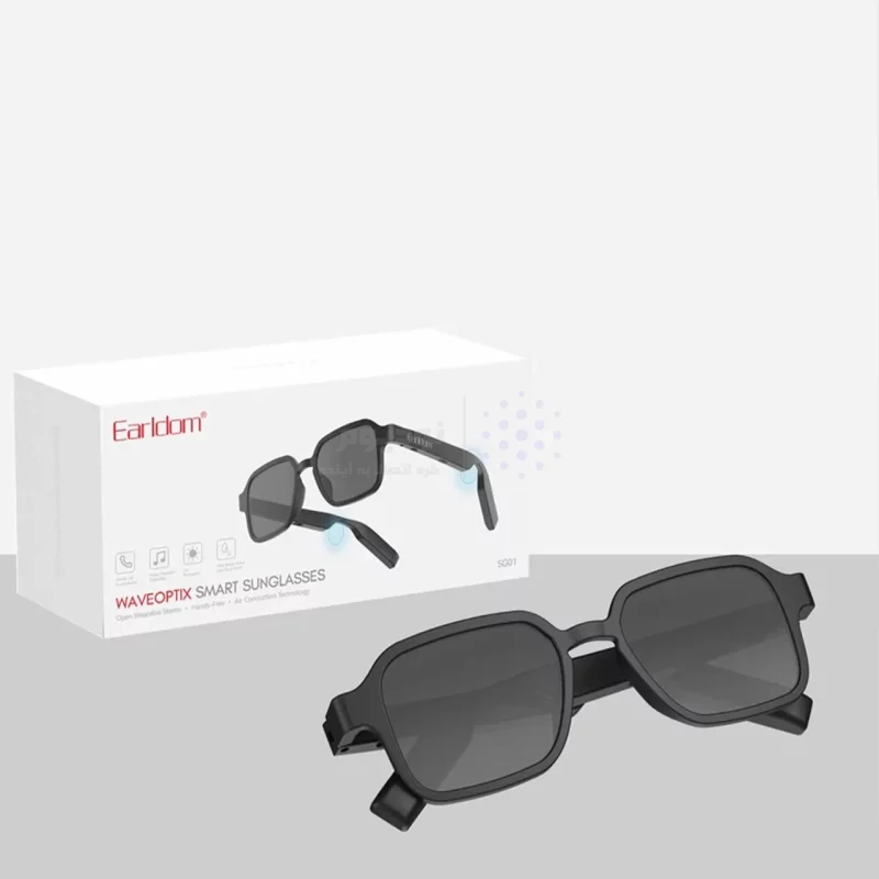 عینک دودی هوشمند Earldom UV400 مدل SG01 - مشکی(قابلیت مکالمه و پخش موسیقی) - تصویر 6