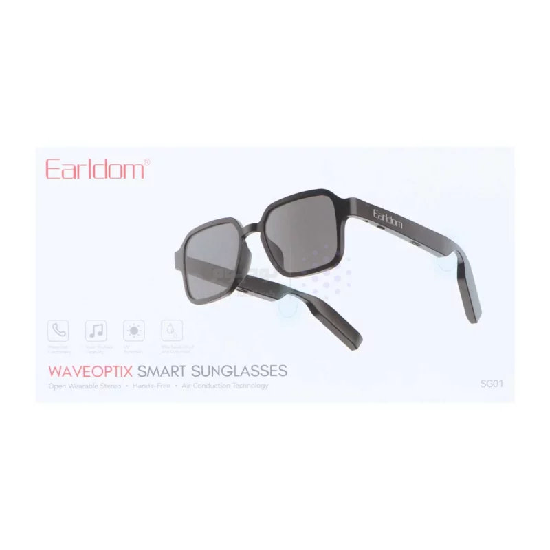 عینک دودی هوشمند Earldom UV400 مدل SG01 - مشکی(قابلیت مکالمه و پخش موسیقی) - تصویر 10