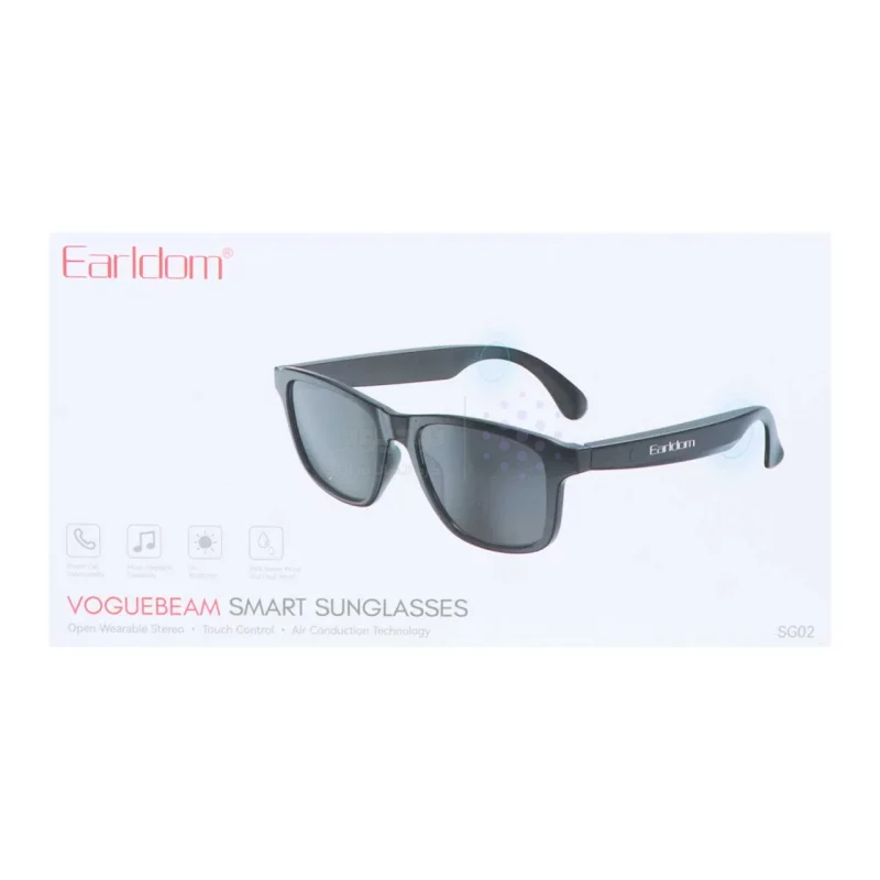عینک دودی هوشمند Earldom مدل SG02 - مشکی (قابلیت مکالمه و پخش موسیقی) - تصویر 4