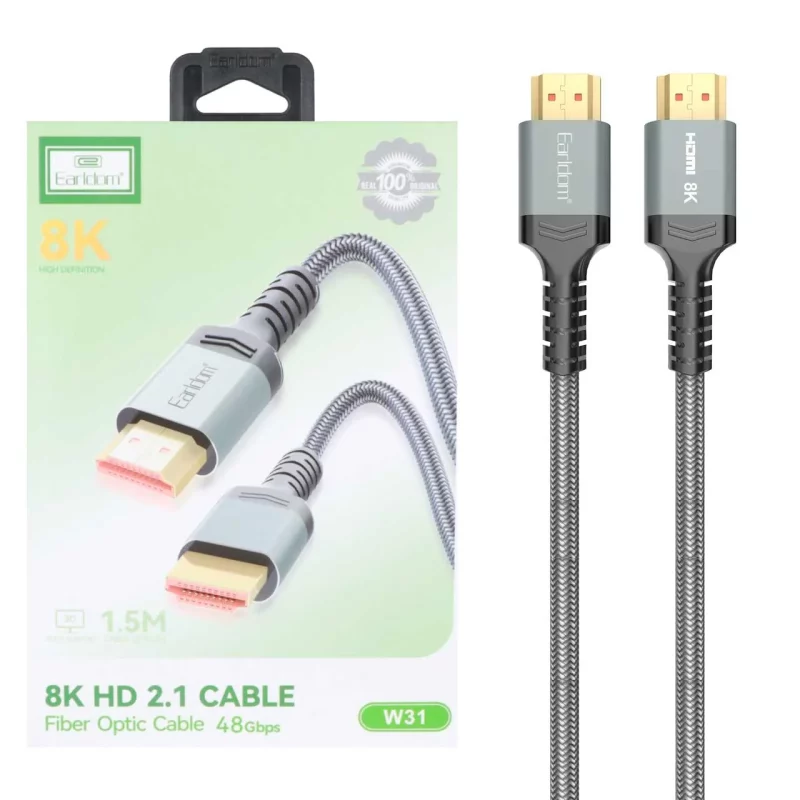 کابل 1.5 متری Earldom HDMI مدل W31 - مشکی - تصویر 2