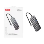 هاب 5 پورت XO Type-C مدل XO-HUB015 - مشکی