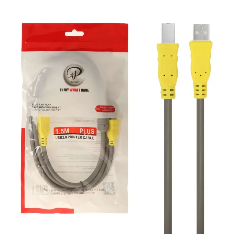 کابل پرینتر 1.5 متری XP Product - طوسی - RYL - تصویر 2
