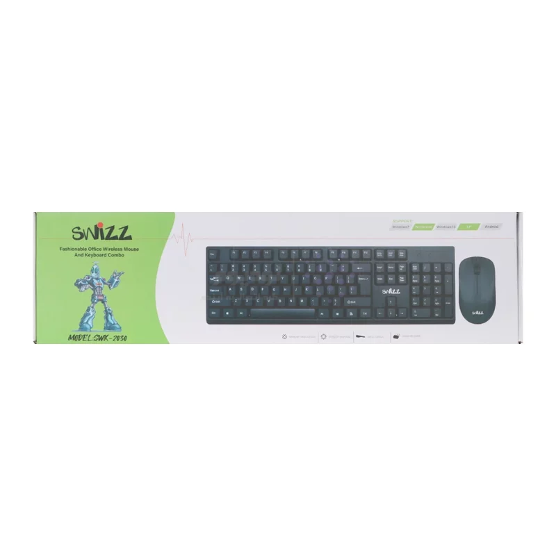 کیبورد و ماوس بی سیم Swizz مدل SWK-2030 - مشکی - RYL - تصویر 6