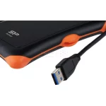 هارد اکسترنال silicon power USB3.2-1TB مدل Armor A30 مشکی نارنجی - تصویر 6