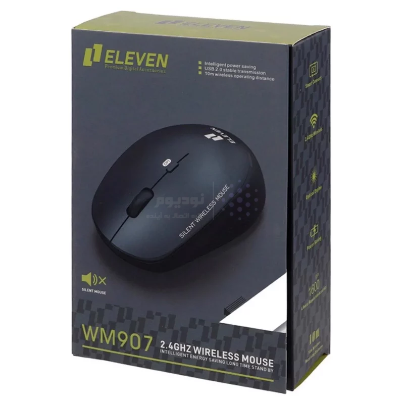 ماوس بی سیم Eleven مدل WM907 - مشکی (گارانتی یکساله شرکتی) - تصویر 8