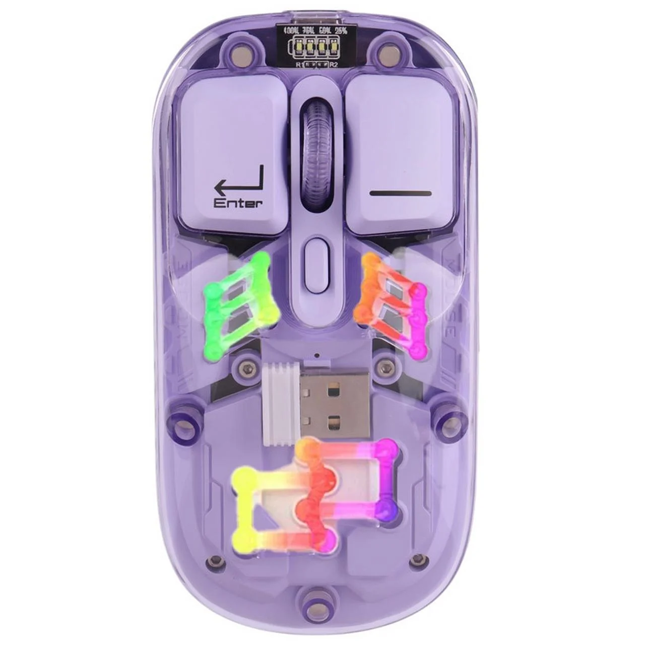 2541-4605112-1 ماوس بی سیم Eleven مدل WM913 - بنفش (گارانتی یکساله شرکتی) - تصویر 1