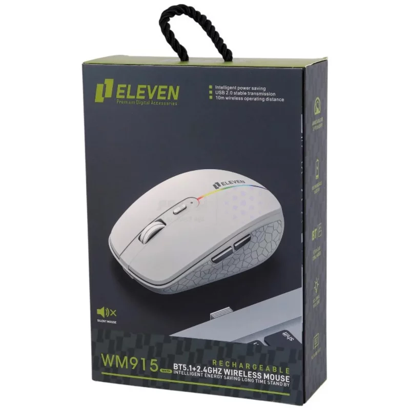 ماوس بی سیم Eleven مدل WM915 - سفید (گارانتی یکساله شرکتی) - تصویر 11
