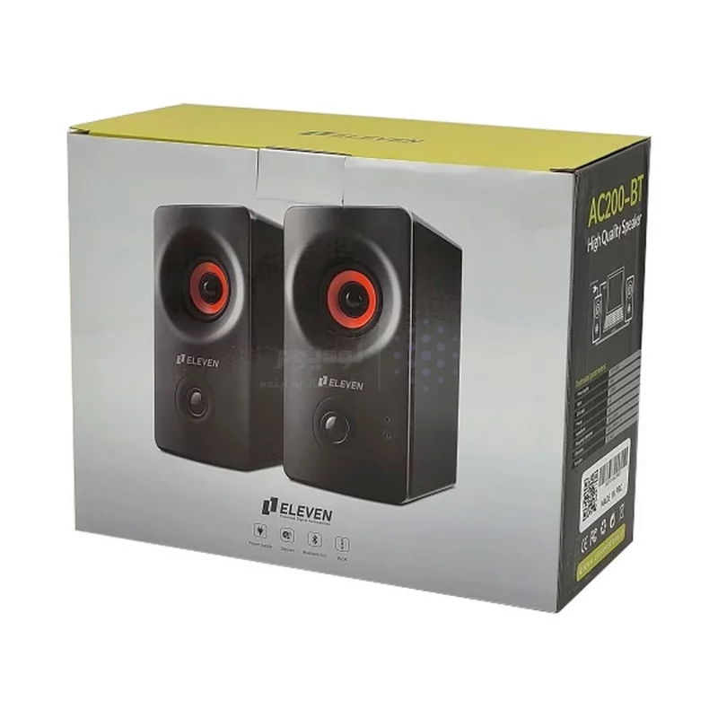 اسپیکر رومیزی دوتکه Eleven مدل AC-200BT - مشکی (گارانتی یکساله شرکتی) - تصویر 6
