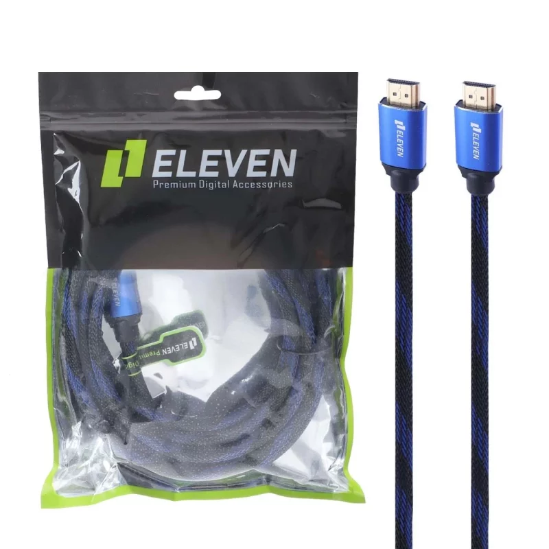 کابل 3 متری Eleven HDTV - آبی (گارانتی یکساله شرکتی) - تصویر 2