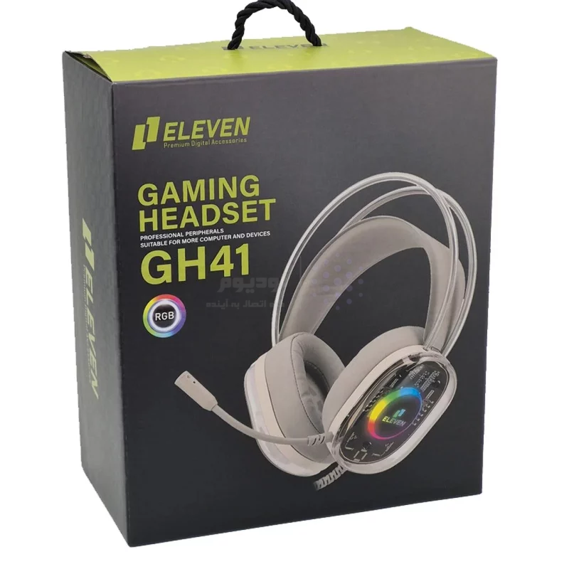 هدفون باسیم گیمینگ Eleven مدل GH41 - سفید (گارانتی یکساله شرکتی) - تصویر 6