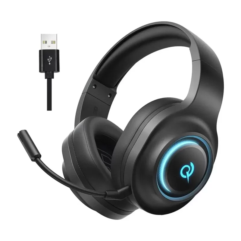 هدفون با سیم گیمینگ مدل QCY V200 - مشکی (گارانتی یکساله تعویض شرکتی) - تصویر 2