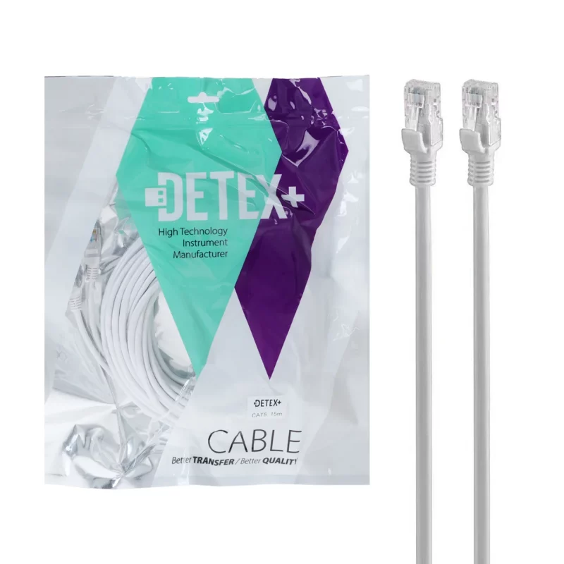 کابل شبکه 15 متری DETEX+ Cat5 - تصویر 2