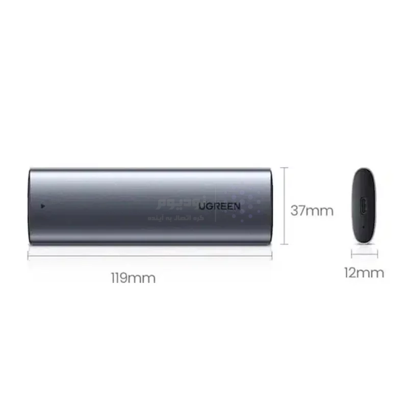 باکس هارد UGREEN NVMe M.2 SSD مدل CM400-10902 - مشکی (گارانتی 18 ماهه آسان پیشرو) - تصویر 8