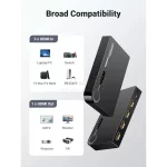 سوئیچ 3 پورت UGREEN HDMI 3D 4K مدل 40234 - مشکی (گارانتی 18 ماهه آسان پیشرو) - تصویر 4