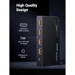 سوئیچ 3 پورت UGREEN HDMI 3D 4K مدل 40234 - مشکی (گارانتی 18 ماهه آسان پیشرو) - تصویر 7