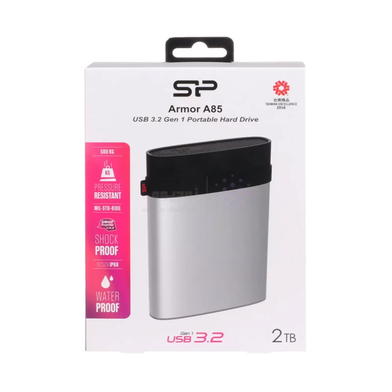 هارد اکسترنال Silicon Power مدل Armor A85 ظرفیت 2TB - نقره‌ای - تصویر 8