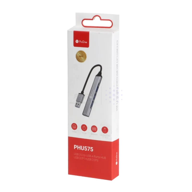 هاب 4 پورت ProOne USB3.0 مدل PHU575 - نقره ای - تصویر 4