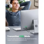 دانگل بلوتوث انتقال صدا UGREEN مدل CM523-60300 - مشکی (گارانتی 18 ماهه آسان پیشرو) - تصویر 4