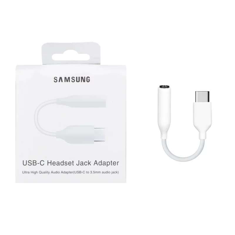مبدل USB-C به جک 3.5 میلیمتری - سفید - تصویر 2