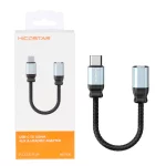 تبدیل Hicostar AUX TO Type-C مدل HS-T12C - خاکستری