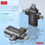 تبدیل OTG سه کاره Earldom USB3.0 مدل OT80 - مشکی - تصویر 4