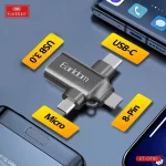 تبدیل OTG سه کاره Earldom USB3.0 مدل OT80 - مشکی - تصویر 5