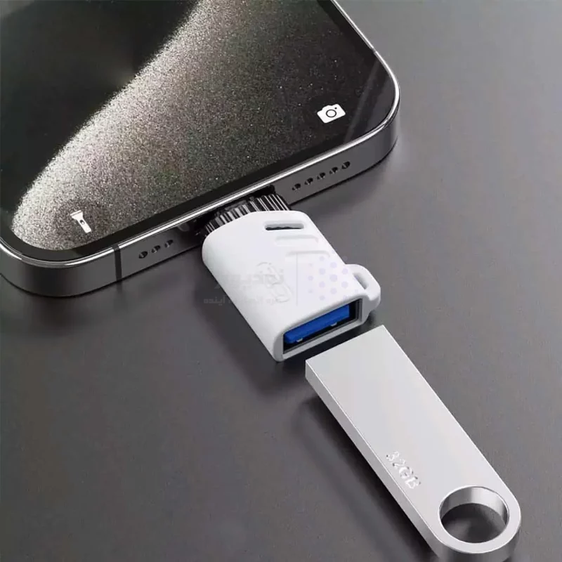تبدیل XO USB To Lightning OTGمدل XO-NB256A - سفید - تصویر 3