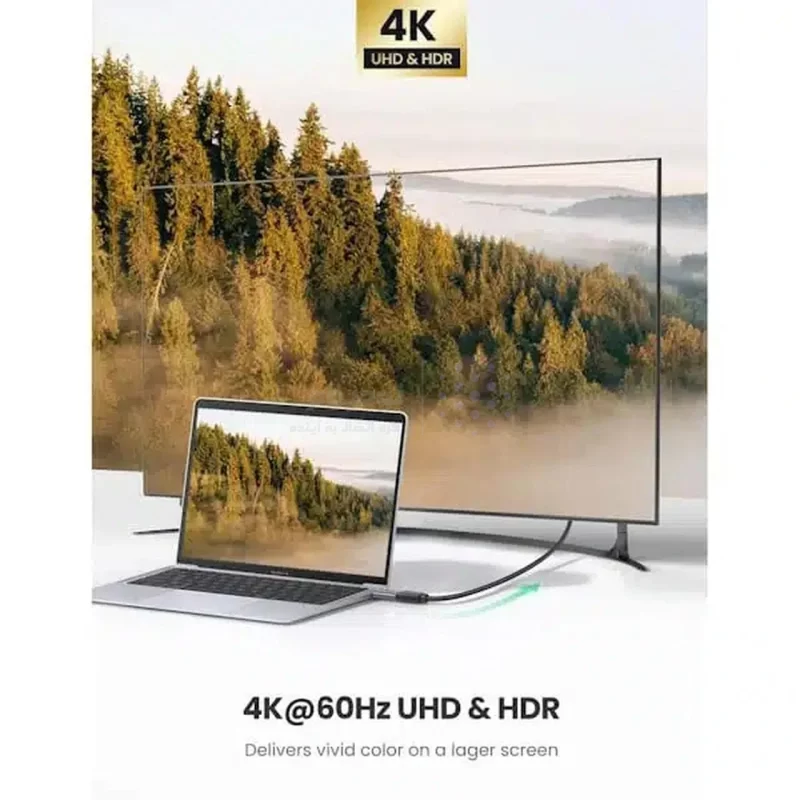 تبدیل UGREEN Type-C To HDMI مدل 70450 - خاکستری (گارانتی 18 ماهه آسان پیشرو) - تصویر 8