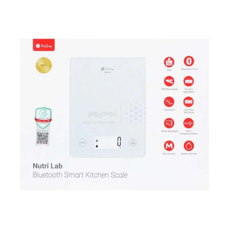 ترازو هوشمند ProOne مدل Nutri Lab - سفید - تصویر 7
