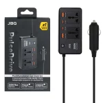 اینورتر و چندراهی فندکی خودرو JBQ مدل Pulse Drive M670852 200W - مشکی (گارانتی یکساله رصاصی)
