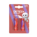 باتری قلم قابل شارژ Detex+ - AA با ظرفیت 2000mah (بسته 2 عددی)