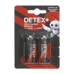باتری سایز متوسط +Detex مدل Zinc Carbon R14P (بسته 2 عددی)
