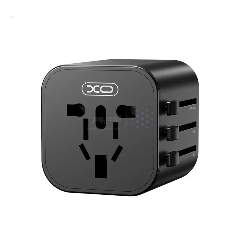 تبدیل برق 3 به 2 XO مدل XO-WL28 - مشکی - تصویر 3