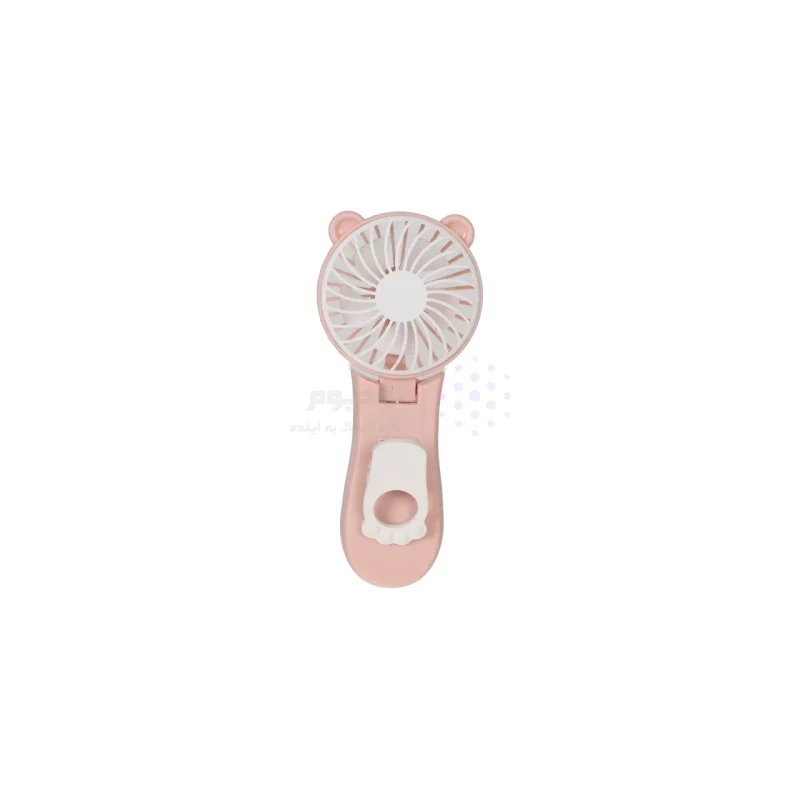 پنکه شارژی با قابلیت اتصال به موبایل مدل HJ-5047 - صورتی - تصویر 3