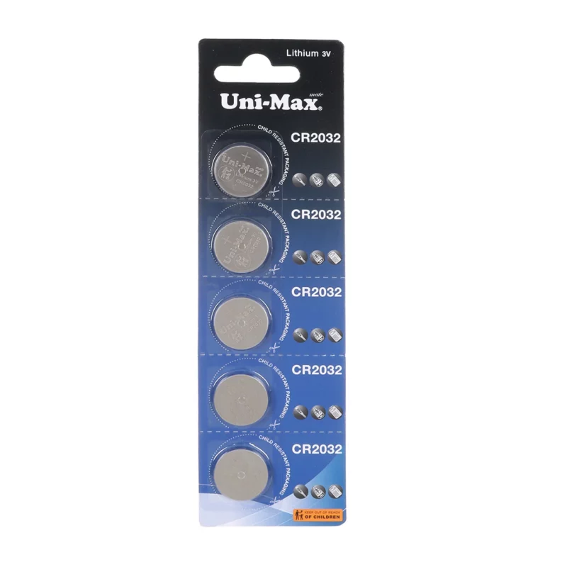 باتری سکه ای Uni-Max مدل CR2032 (بسته 5 عددی) - تصویر 2