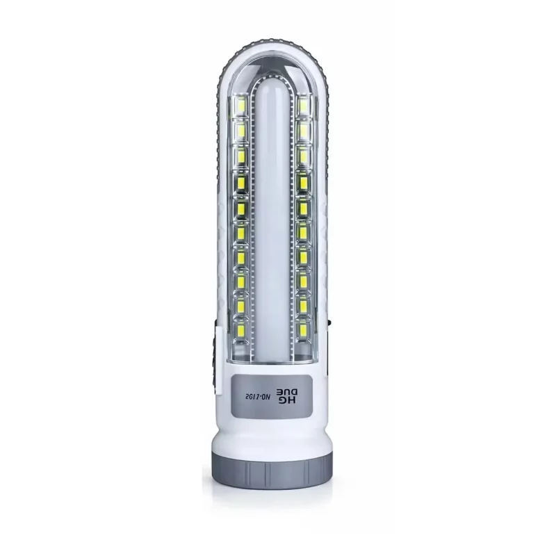 لامپ شارژی HGDUE مدل HG-7102 LED - سفید - تصویر 2